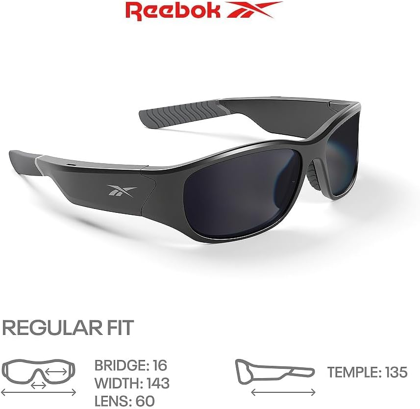 Lentes de sol Reebok Nitrous Smart Audio, unisex, deportivas con Bluetooth