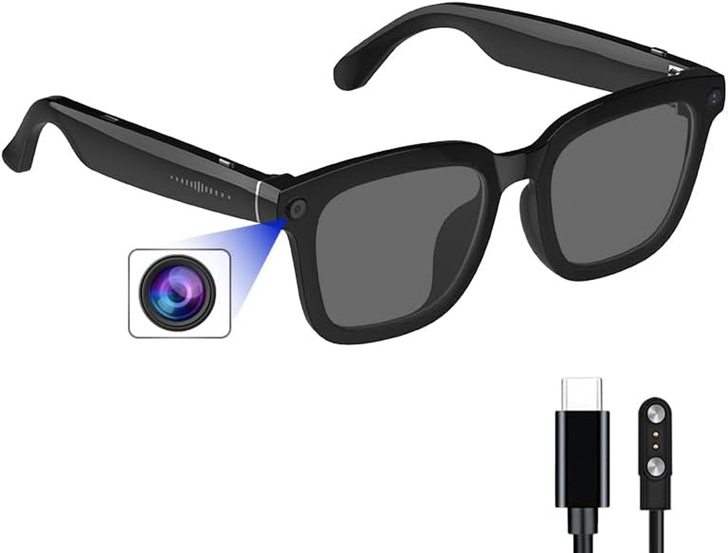Lentes con cámara inteligente con IA: grabación de vídeo y toma de fotografías en HD 1080P