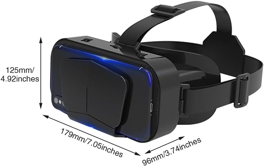Lentes de realidad virtual 3D SUPVR, gafas universales de realidad virtual con soporte para pantalla panorámica de 360°-