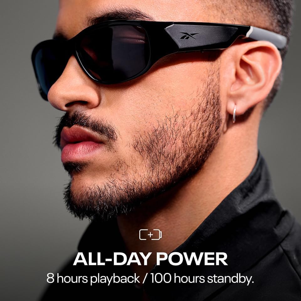 Lentes de sol Reebok Nitrous Smart Audio, unisex, deportivas con Bluetooth