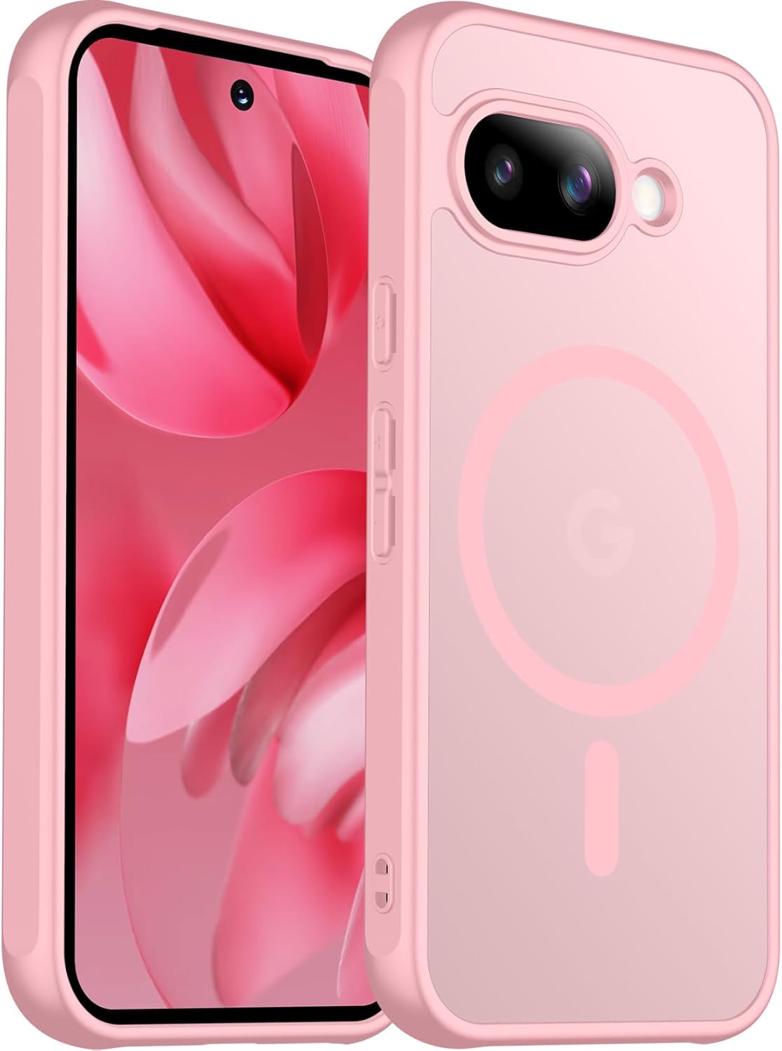 Funda magnética para Google Pixel 10/Pixel 10 Pro, protección contra caídas de grado militar, delgada, translúcida, mate, a prueba de golpes y antihuellas, para Pixel 10/10 Pro, color negro