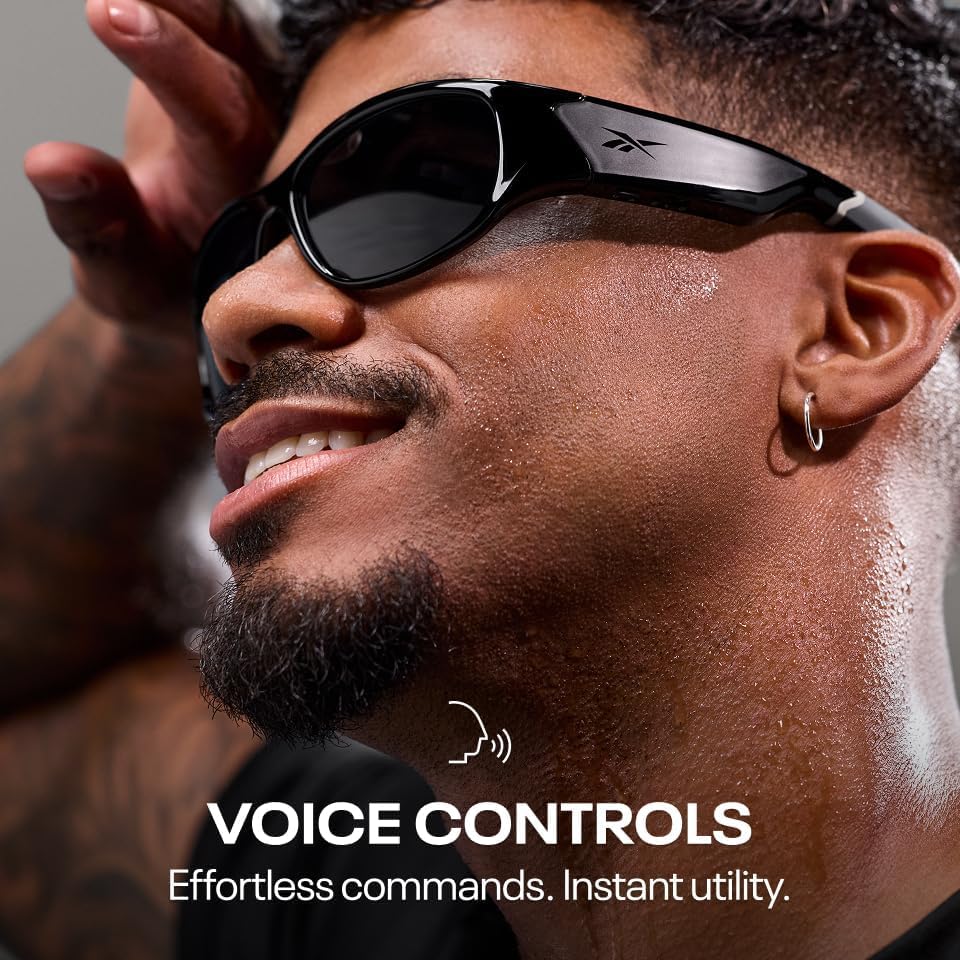 Lentes de sol Reebok Nitrous Smart Audio, unisex, deportivas con Bluetooth