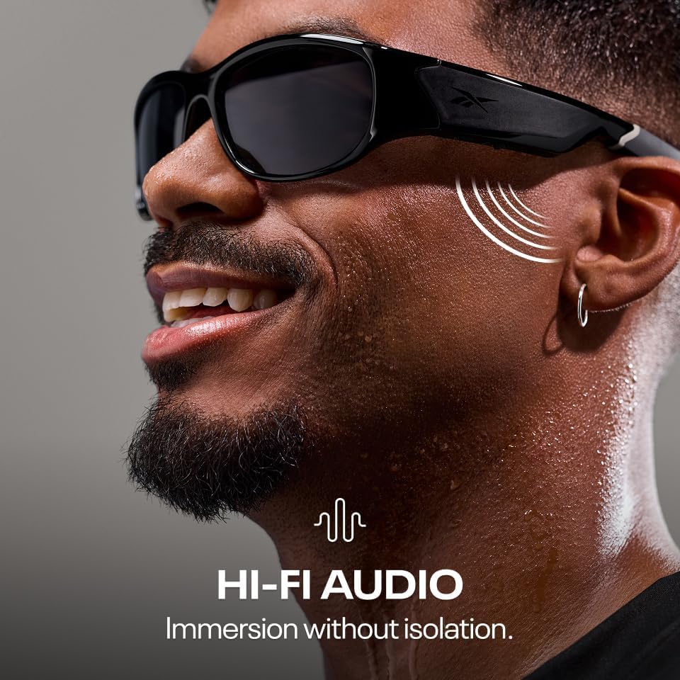 Lentes de sol Reebok Nitrous Smart Audio, unisex, deportivas con Bluetooth