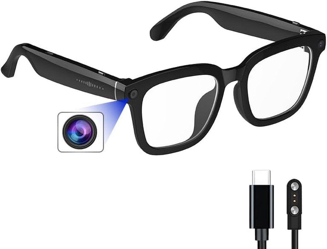 Lentes con cámara inteligente con IA: grabación de vídeo y toma de fotografías en HD 1080P